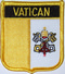 Aufnher Flagge Vatikanstadt
 in Wappenform (6,2 x 7,3 cm) Flagge Flaggen Fahne Fahnen kaufen bestellen Shop