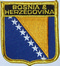 Aufnher Flagge Bosnien-Herzegowina
 in Wappenform (6,2 x 7,3 cm) Flagge Flaggen Fahne Fahnen kaufen bestellen Shop