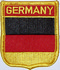Aufnher Flagge Deutschland
 in Wappenform (6,2 x 7,3 cm) Flagge Flaggen Fahne Fahnen kaufen bestellen Shop