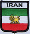 Aufnher Flagge Iran (1806-1979)
 in Wappenform (6,2 x 7,3 cm) Flagge Flaggen Fahne Fahnen kaufen bestellen Shop