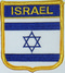 Aufnher Flagge Israel
 in Wappenform (6,2 x 7,3 cm) Flagge Flaggen Fahne Fahnen kaufen bestellen Shop