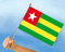Stockflaggen Togo
 (45 x 30 cm) Flagge Flaggen Fahne Fahnen kaufen bestellen Shop