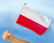Stockflaggen Polen
 (45 x 30 cm) Flagge Flaggen Fahne Fahnen kaufen bestellen Shop
