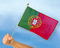 Stockflaggen Portugal
 (45 x 30 cm) Flagge Flaggen Fahne Fahnen kaufen bestellen Shop