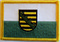 Aufnher Flagge Sachsen
 (8,5 x 5,5 cm) Flagge Flaggen Fahne Fahnen kaufen bestellen Shop