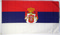 Flagge Knigreich Serbien - Groes Staatswappen (1882-1928)
 (150 x 90 cm) Flagge Flaggen Fahne Fahnen kaufen bestellen Shop