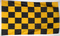 Karo-Fahne schwarz-gelb
 (150 x 90 cm) Flagge Flaggen Fahne Fahnen kaufen bestellen Shop