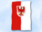 Flagge Brandenburg mit Wappen
 im Hochformat (Glanzpolyester)