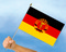 Stockflagge DDR
 (45 x 30 cm) Flagge Flaggen Fahne Fahnen kaufen bestellen Shop