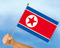 Stockflaggen Nordkorea
 (45 x 30 cm) Flagge Flaggen Fahne Fahnen kaufen bestellen Shop