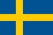 Flagge Schweden
 im Querformat (Glanzpolyester)