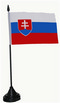 Tisch-Flagge Slowakei 15x10cm
 mit Kunststoffstnder Flagge Flaggen Fahne Fahnen kaufen bestellen Shop