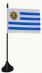 Tisch-Flagge Uruguay 15x10cm
 mit Kunststoffstnder Flagge Flaggen Fahne Fahnen kaufen bestellen Shop