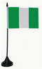 Tisch-Flagge Nigeria 15x10cm
 mit Kunststoffstnder Flagge Flaggen Fahne Fahnen kaufen bestellen Shop