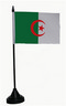Tisch-Flagge Algerien 15x10cm
 mit Kunststoffstnder Flagge Flaggen Fahne Fahnen kaufen bestellen Shop