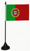 Tisch-Flagge Portugal 15x10cm
 mit Kunststoffstnder Flagge Flaggen Fahne Fahnen kaufen bestellen Shop
