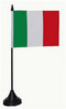 Tisch-Flagge Italien 15x10cm
 mit Kunststoffstnder Flagge Flaggen Fahne Fahnen kaufen bestellen Shop