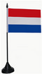 Tisch-Flagge Niederlande / Holland 15x10cm
 mit Kunststoffstnder Flagge Flaggen Fahne Fahnen kaufen bestellen Shop