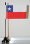 Tisch-Flagge Chile 15x10cm
 mit Kunststoffstnder Flagge Flaggen Fahne Fahnen kaufen bestellen Shop