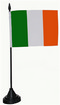 Tisch-Flagge Irland 15x10cm
 mit Kunststoffstnder Flagge Flaggen Fahne Fahnen kaufen bestellen Shop