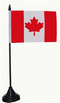 Tisch-Flagge Kanada 15x10cm
 mit Kunststoffstnder Flagge Flaggen Fahne Fahnen kaufen bestellen Shop