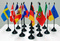 EM 2012 Polen / Ukraine 
Tischflaggen-Set 15x10cm kaufen bestellen Shop Fahne Flagge