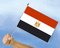 Stockflaggen gypten
 (45 x 30 cm) Flagge Flaggen Fahne Fahnen kaufen bestellen Shop