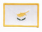 Aufnher Flagge Zypern
 (8,5 x 5,5 cm) Flagge Flaggen Fahne Fahnen kaufen bestellen Shop
