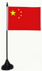 Tisch-Flagge China 15x10cm
 mit Kunststoffstnder Flagge Flaggen Fahne Fahnen kaufen bestellen Shop