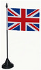 Tisch-Flagge Grobritannien 15x10cm
 mit Kunststoffstnder Flagge Flaggen Fahne Fahnen kaufen bestellen Shop