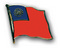 Flaggen-Pin Myanmar alt (bis 2010) Flagge Flaggen Fahne Fahnen kaufen bestellen Shop