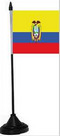 Tisch-Flagge Ecuador 15x10cm
 mit Kunststoffstnder Flagge Flaggen Fahne Fahnen kaufen bestellen Shop