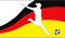 Flagge Frauenfuball
 (150 x 90 cm) Flagge Flaggen Fahne Fahnen kaufen bestellen Shop