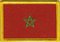 Aufnher Flagge Marokko
 (8,5 x 5,5 cm) Flagge Flaggen Fahne Fahnen kaufen bestellen Shop