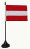 Tisch-Flagge sterreich 15x10cm
 mit Kunststoffstnder Flagge Flaggen Fahne Fahnen kaufen bestellen Shop