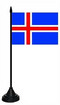Tisch-Flagge Island 15x10cm
 mit Kunststoffstnder Flagge Flaggen Fahne Fahnen kaufen bestellen Shop