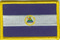 Aufnher Flagge Nicaragua
 (8,5 x 5,5 cm) Flagge Flaggen Fahne Fahnen kaufen bestellen Shop