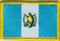 Aufnher Flagge Guatemala
 (8,5 x 5,5 cm) Flagge Flaggen Fahne Fahnen kaufen bestellen Shop