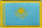 Aufnher Flagge Kasachstan
 (8,5 x 5,5 cm) Flagge Flaggen Fahne Fahnen kaufen bestellen Shop