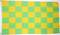 Karo-Fahne grn-gelb
 (150 x 90 cm) Flagge Flaggen Fahne Fahnen kaufen bestellen Shop
