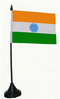 Tisch-Flagge Indien 15x10cm
 mit Kunststoffstnder Flagge Flaggen Fahne Fahnen kaufen bestellen Shop