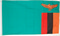 Tisch-Flagge Sambia