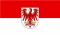 Flagge Brandenburg mit Wappen
 im Querformat (Glanzpolyester) Flagge Flaggen Fahne Fahnen kaufen bestellen Shop