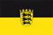 Flagge Baden-Wrttemberg mit Wappen
 im Querformat (Glanzpolyester) Flagge Flaggen Fahne Fahnen kaufen bestellen Shop