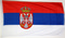 Fahne Serbien mit Wappen
 (150 x 90 cm) Basic-Qualitt Flagge Flaggen Fahne Fahnen kaufen bestellen Shop