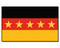Fanflagge Deutschland mit 5 Sternen
 (150 x 90 cm) Flagge Flaggen Fahne Fahnen kaufen bestellen Shop