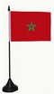 Tisch-Flagge Marokko 15x10cm
 mit Kunststoffstnder Flagge Flaggen Fahne Fahnen kaufen bestellen Shop