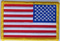 Aufnher Flagge USA
 Reverse Field Flag
 (8,5 x 5,5 cm) Flagge Flaggen Fahne Fahnen kaufen bestellen Shop