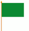 Stockflaggen Grn
 (45 x 30 cm)