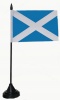 Tisch-Flagge Schottland 15x10cm
 mit Kunststoffstnder Flagge Flaggen Fahne Fahnen kaufen bestellen Shop